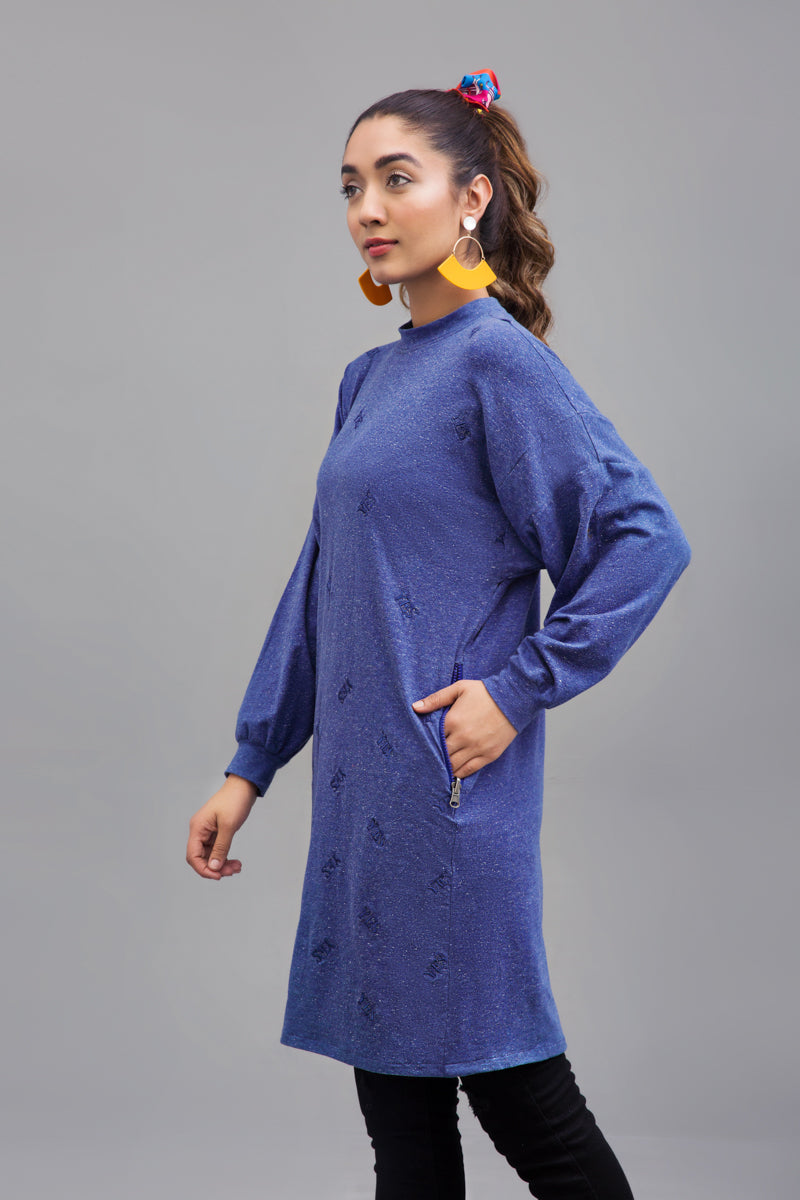 Loose Fit Top Fabric Melange Jersey By Yesonline.Pk - yesonline.pk